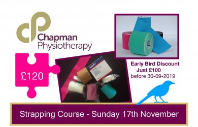 Strapping Course – Sunday 17th November, Early Bird Discount